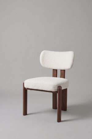 Chaise Hera | Tissu chenille, piètement acier - Chaises