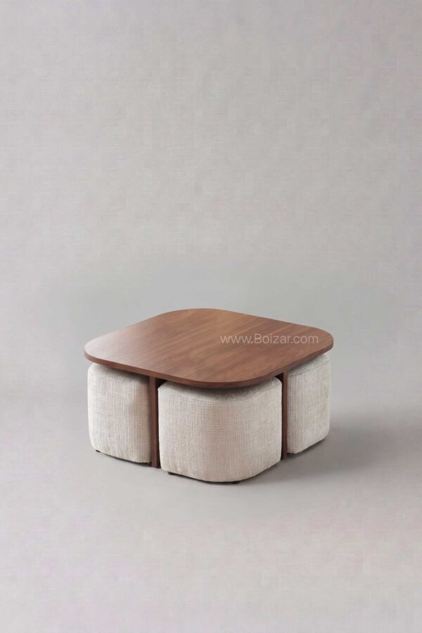 Table basse Marbella | Noyer 80 cm - Tables basses