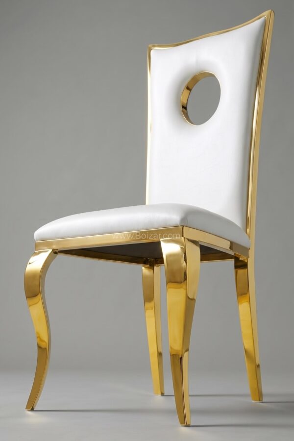Chaise Royal | Similicuir, piètement inox - Chaises
