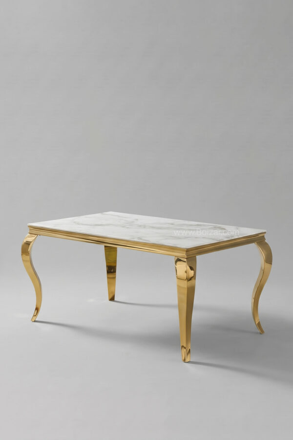 Table Baroque | Marbre doré 150 cm - Tables à manger