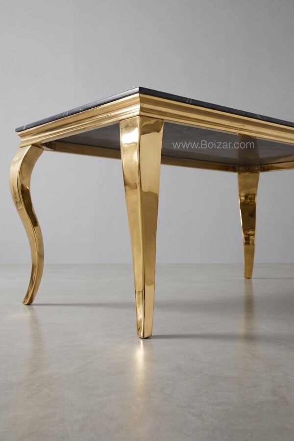 Table Baroque | Marbre doré 150 cm - Tables à manger