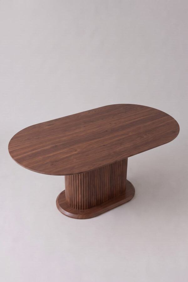 Table à manger Porta | Noyer 150 cm avec rangement - Tables à manger