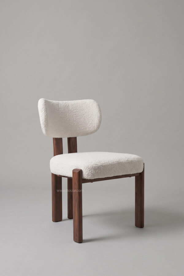 Chaise Hera | Tissu chenille, piètement acier - Chaises