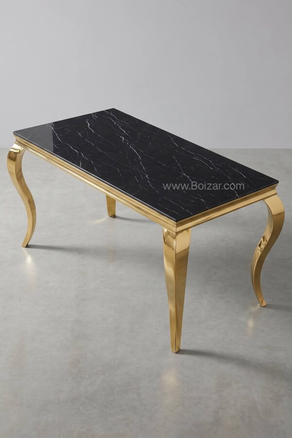 Table Baroque | Marbre doré 150 cm - Tables à manger