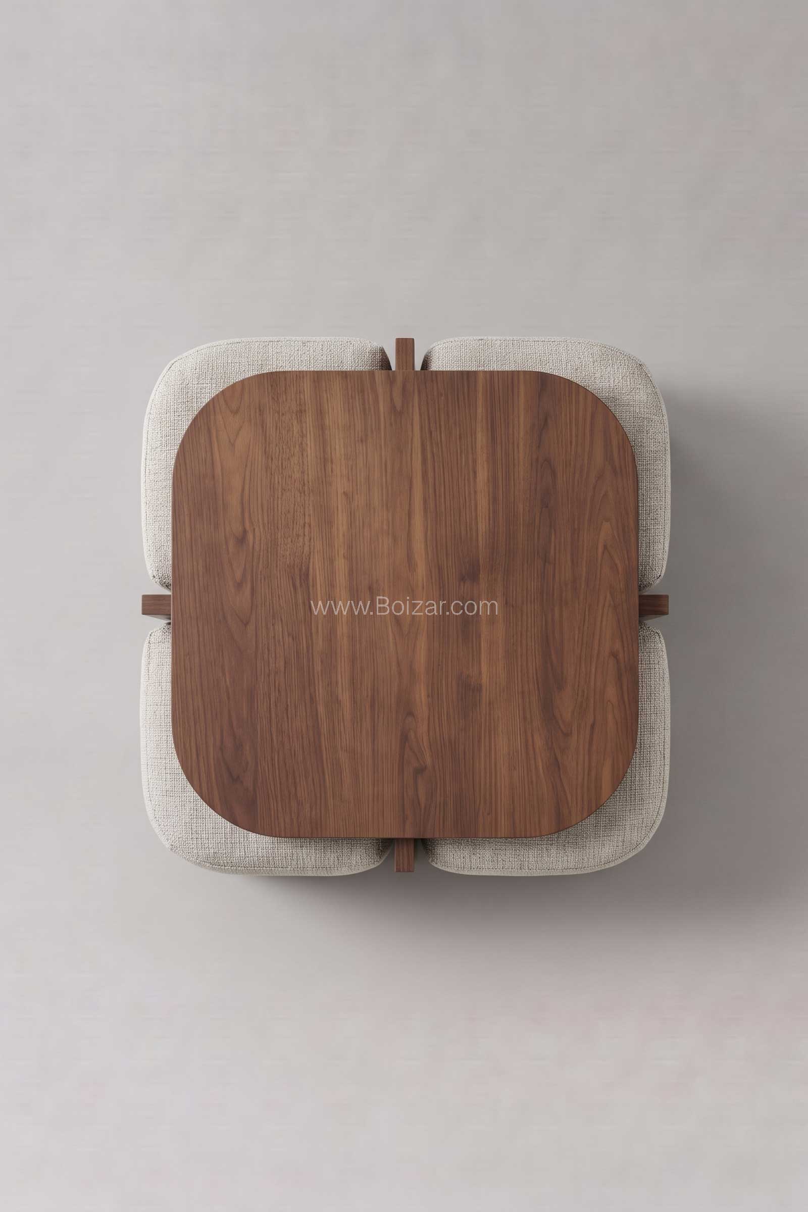 Table basse Marbella | Noyer 80 cm