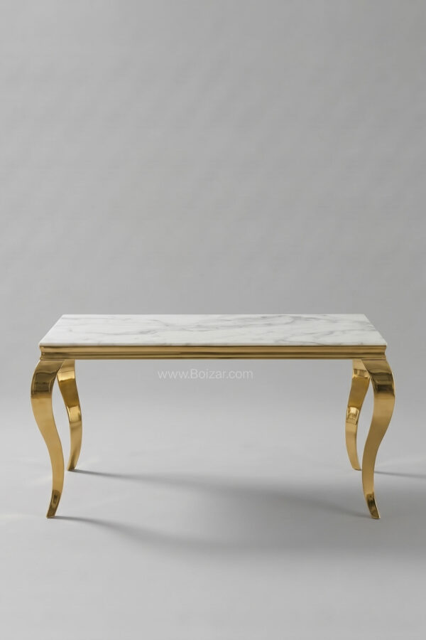 Table Baroque | Marbre doré 150 cm - Tables à manger