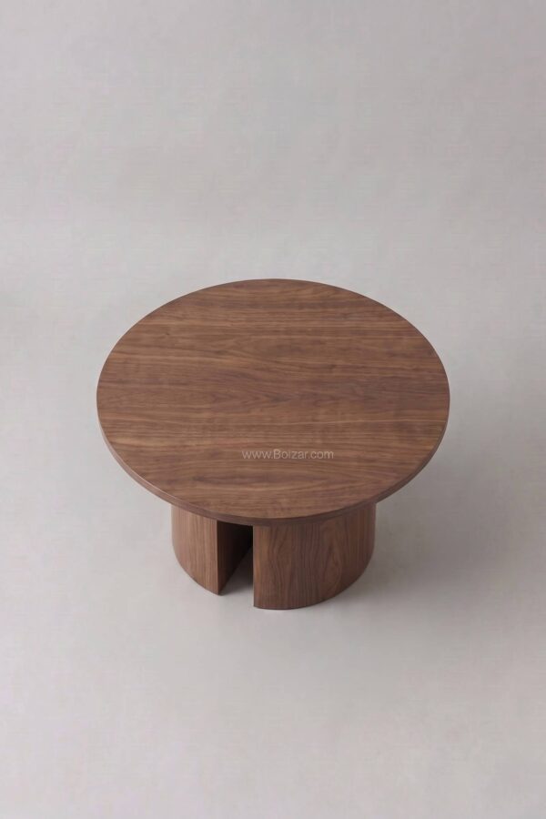 Table basse Victoria ronde 90 cm | Noyer - Tables basses