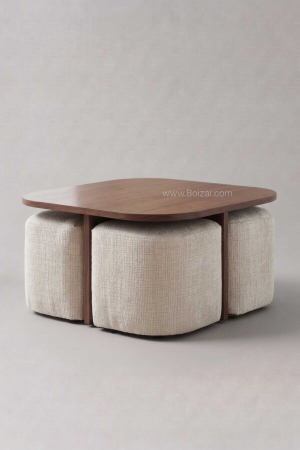 Table basse Marbella | Noyer 80 cm - Tables basses