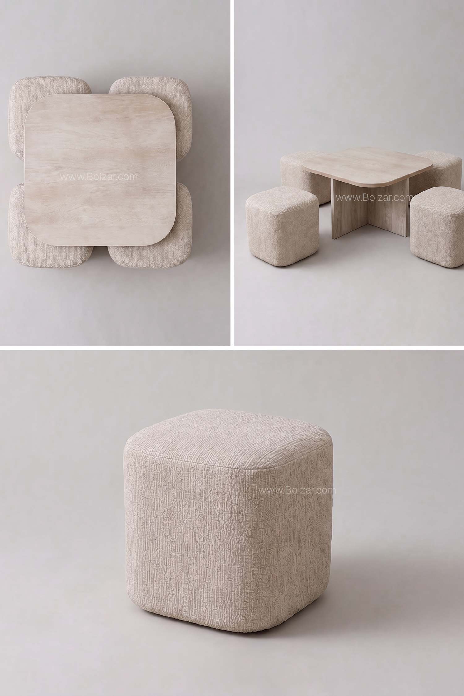Table basse Marbella | Travertin 80 cm