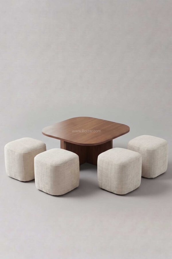 Table basse Marbella | Noyer 80 cm - Tables basses