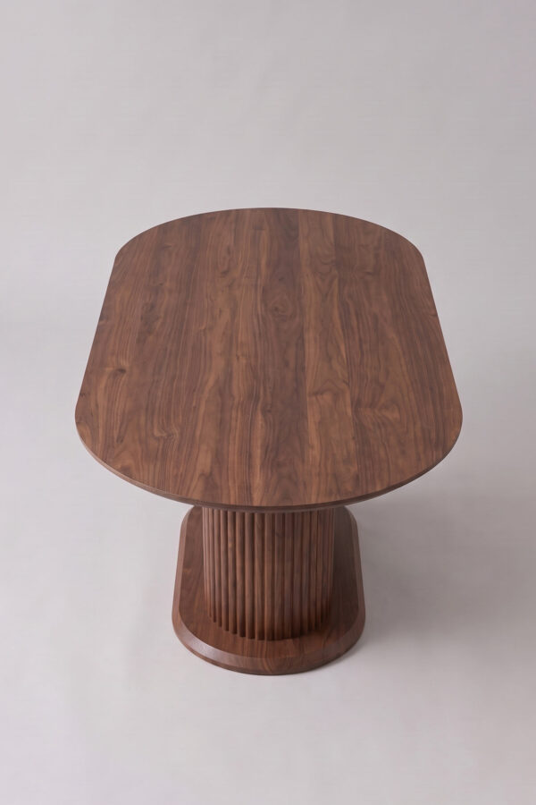 Table à manger Porta | Noyer 150 cm avec rangement - Tables à manger