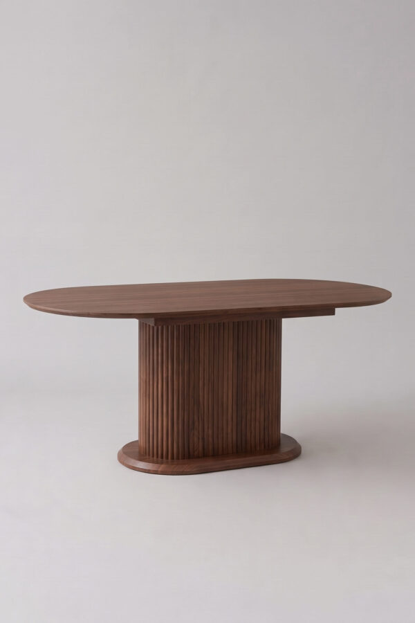Table à manger Porta | Noyer 150 cm avec rangement - Tables à manger