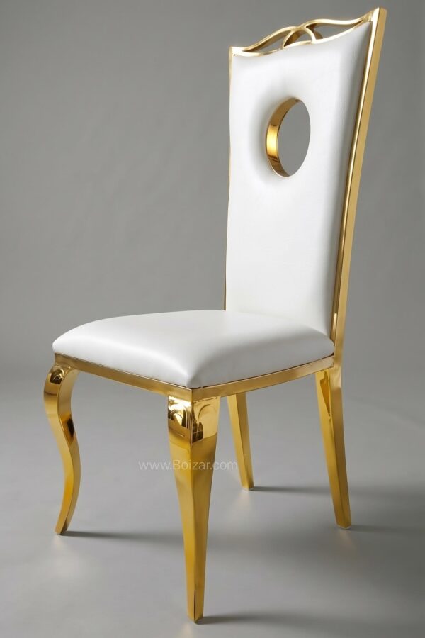 Chaise Royal | Similicuir, piètement inox - Chaises