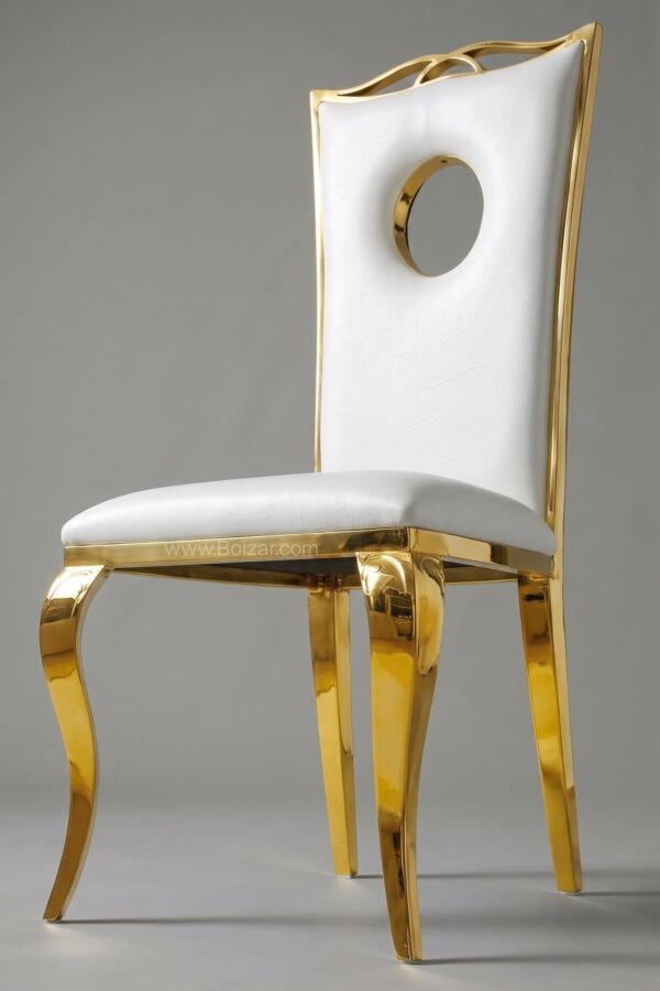 Chaise Royal | Similicuir, piètement inox - Chaises