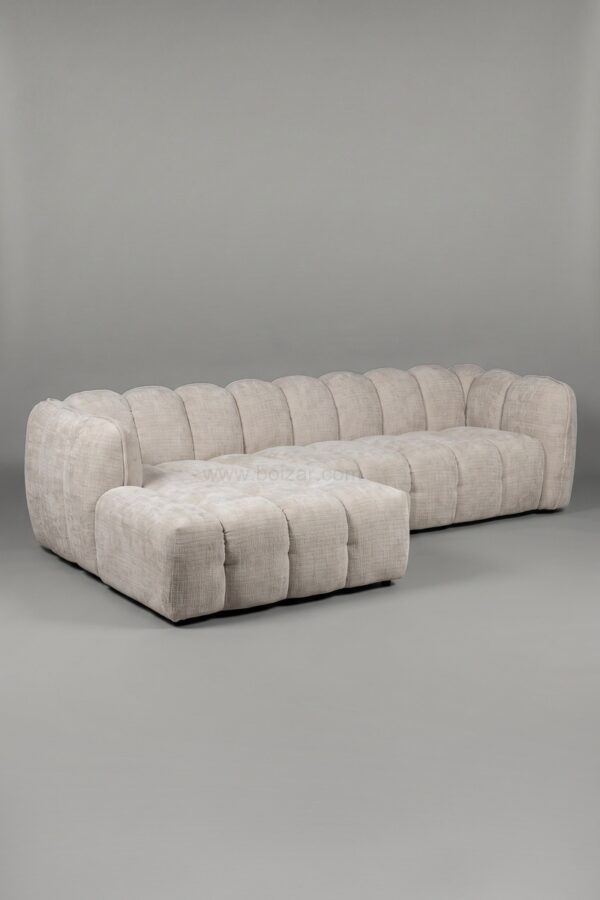 Canapé d'angle Bubble | Tissu Marbella beige - Canapé nuage