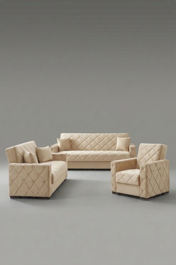Ensemble Canapés & Fauteuil Hegel 3+2+1 | Velours Lisse