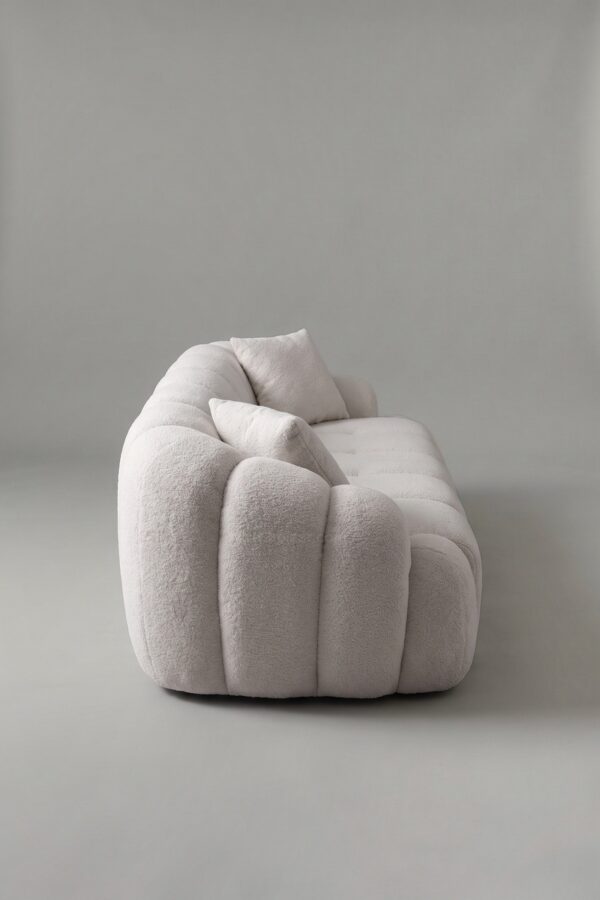 Ensemble canapé 3 places + fauteuil Puffy | Bouclé - Canapé nuage