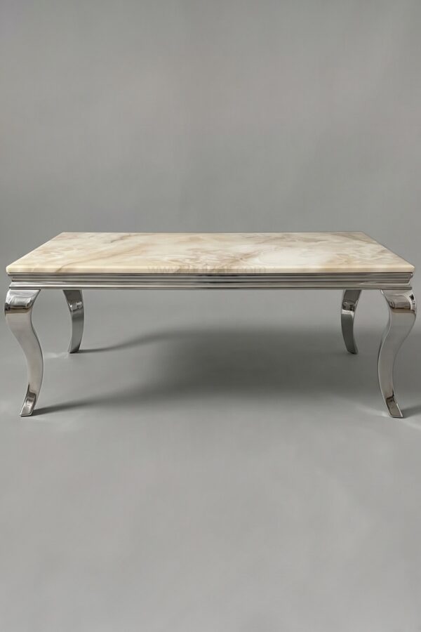 TABLE BASSE BAROQUE MARBRE - Tables basses