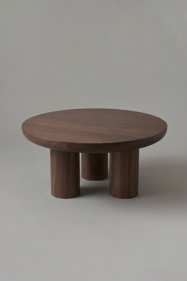 TABLE BASSE EFFET TRAVERTIN MAYA 90CM - Tables basses
