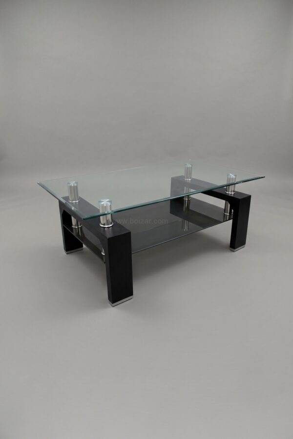 TABLE BASSE GLORIA BLANC TRANSPARENT - Tables basses