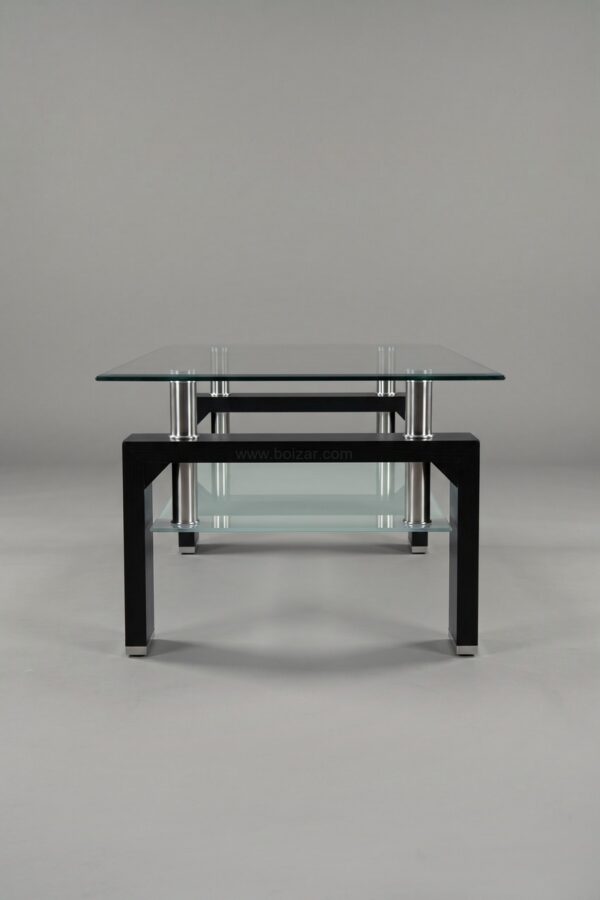TABLE BASSE GLORIA BLANC TRANSPARENT - Tables basses