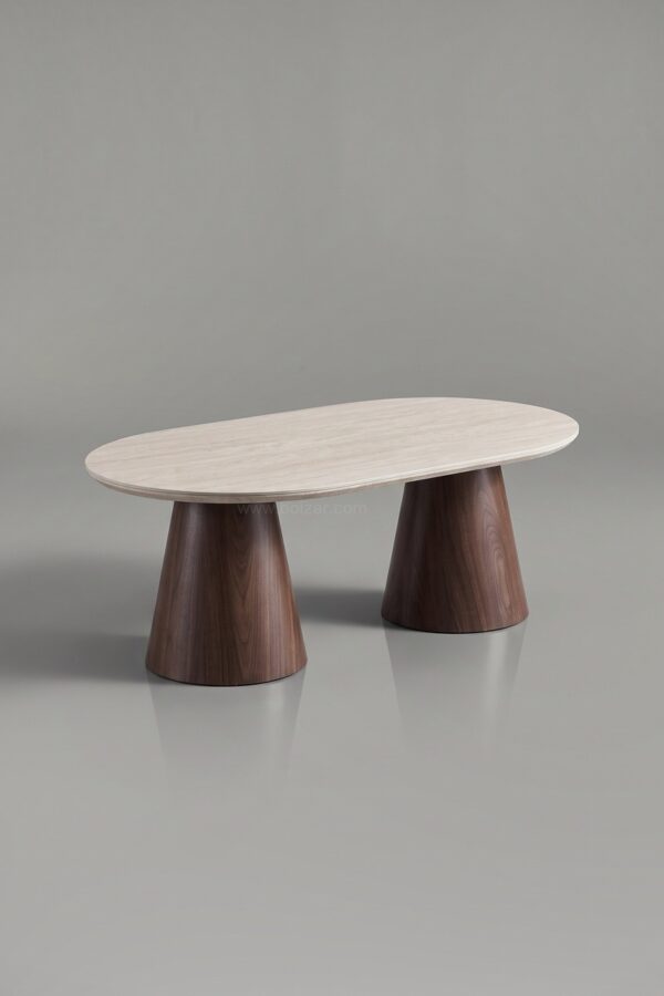 TABLE BASSE ICONIC CERAMIQUE TRAVERTIN - Tables basses