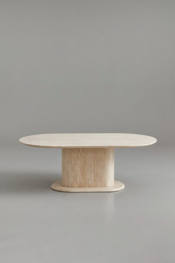 TABLE BASSE LÉA TRAVERTIN - Tables basses