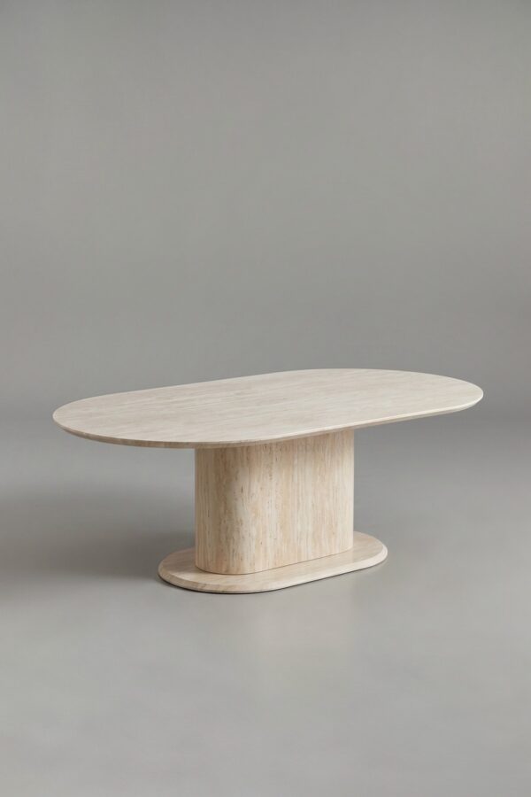 TABLE BASSE LÉA TRAVERTIN - Tables basses
