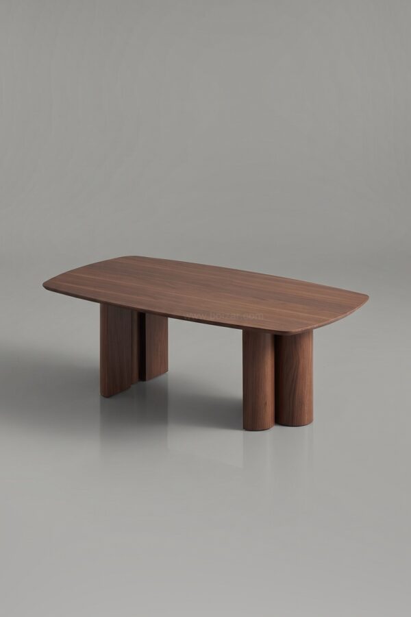 TABLE BASSE TRINITY CÉRAMIQUE HÊTRE MARBRE BEIGE 120 - Tables basses