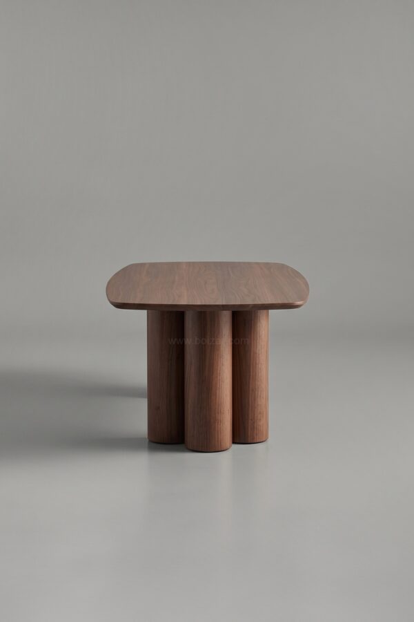 TABLE BASSE TRINITY CÉRAMIQUE HÊTRE MARBRE BEIGE 120 - Tables basses