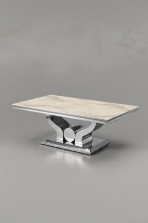TABLE BASSE TROPHEE MARBRE NOIR - Tables basses