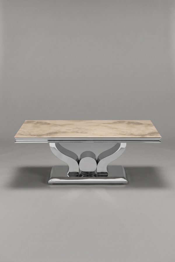 TABLE BASSE TROPHEE MARBRE NOIR - Tables basses