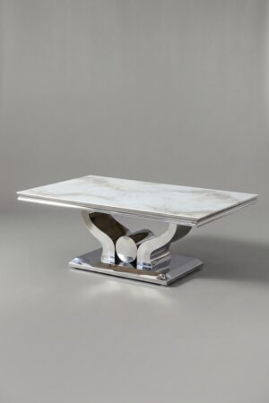TABLE BASSE TROPHEE MARBRE NOIR - Tables basses