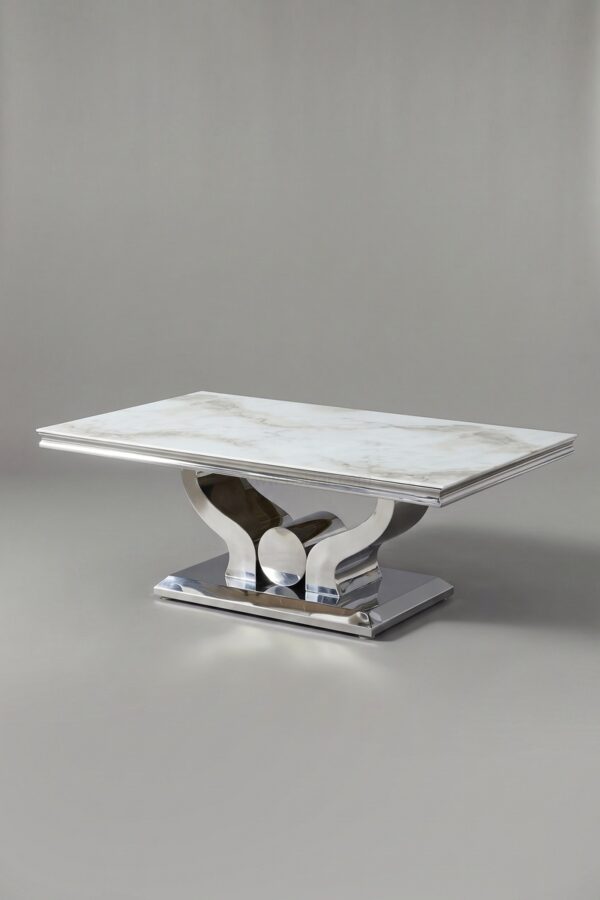 TABLE BASSE TROPHEE MARBRE NOIR - Tables basses